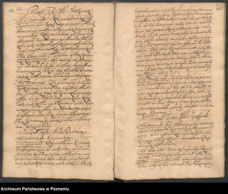 Obraz 20 z jednostki "Protocolon actorum officii consularis Posnaniensis."