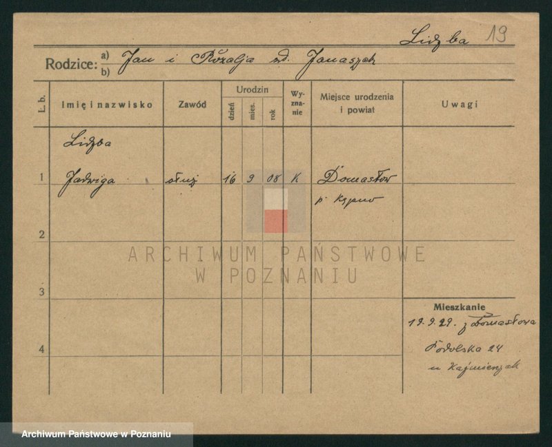 Obraz 19 z jednostki "Lica - Liczykowska"