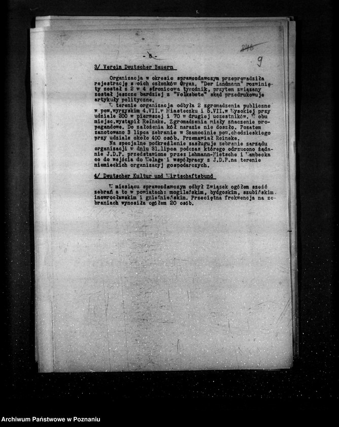 Obraz 15 z jednostki "Sprawozdania z życia mniejszości narodowych za miesiące lipiec i sierpień, wrzesień 1934 r."