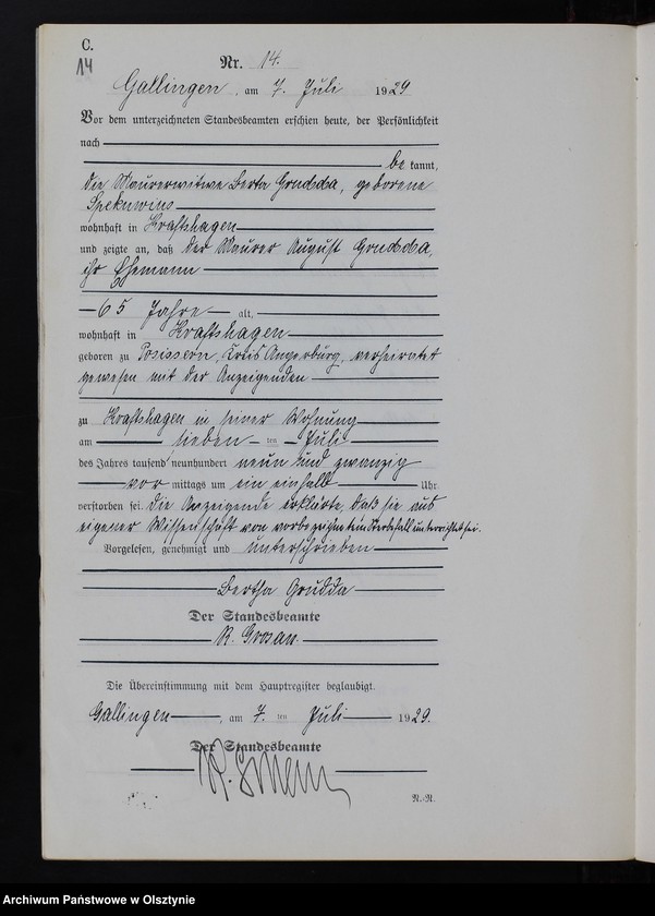 image.from.unit.number "Sterbe-Neben-Register Nr 1 - 24 [ Księga zgonów - wtóropis ]"