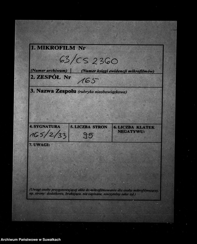 Obraz 2 z jednostki "Dowody do Akt Ślubnych Parafii Suwalskiej z Roku 1863."