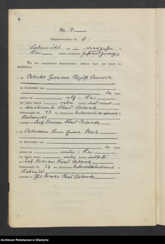 image.from.unit.number "Heirats-Neben-Register Nr 1 - 28"