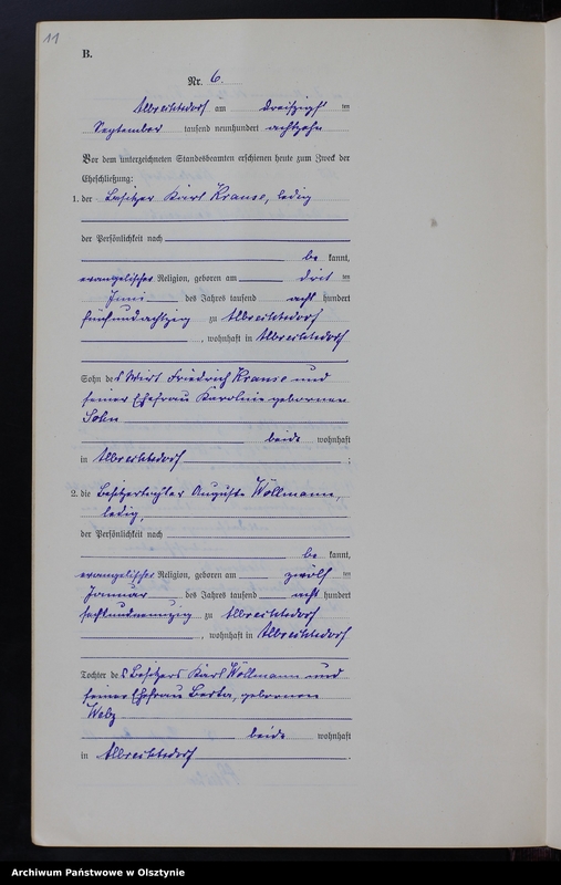 image.from.unit.number "Heiraths-Neben-Register Nr 1 - 10 [ Księga małżeństw - wtóropis ]"