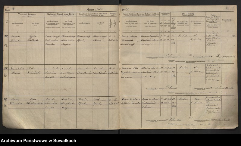 image.from.unit.number "[Księga akt małżeństw parafii rzymskokatolickiej w Puńsku z lat 1918-1921]"