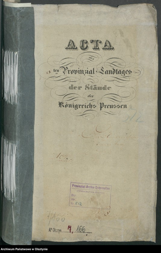 image.from.unit.number "Acta des 8ten Provinzial-Landtages der Stände Königreichs Preussen.Die Angelegenheiten des Innern"