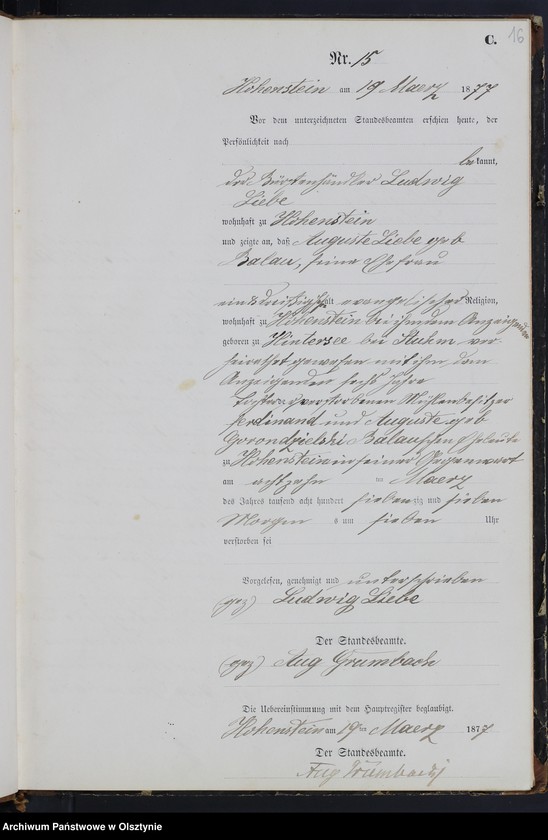 image.from.unit.number "Sterbe-Neben-Register Nr 1 - 61"