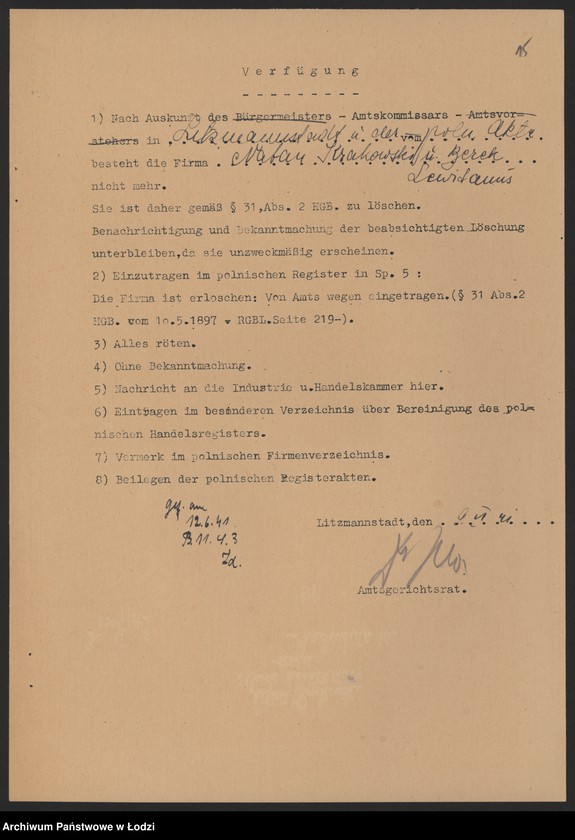 Obraz 17 z jednostki "Natan Krakowski i Berek Levitanus- farbiarnia i nawijanie nici"