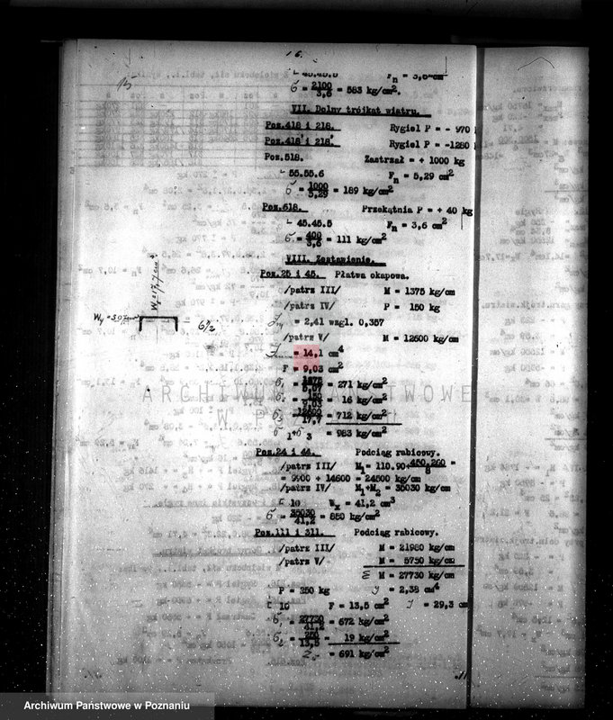 Obraz 20 z jednostki "Zatwierdzenie projektu zakładu przemysłowego i urządzenia dźwigu towarowo - osobowego w Fabryce Szkła Ujście pow. chodzieski"