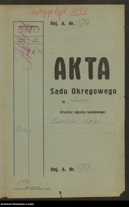 Obraz 2 z jednostki "Ruchla Adler – sprzedaż mięsa"
