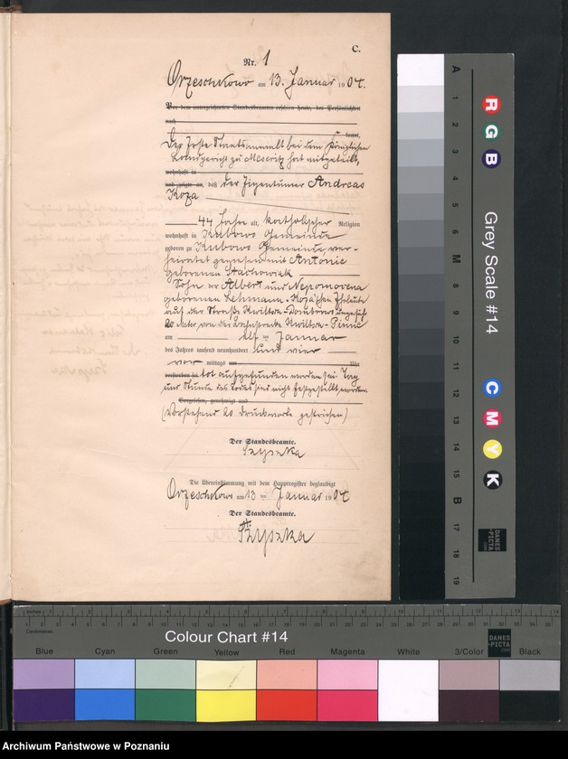 Obraz 4 z jednostki "Sterbe-Neben-Register"