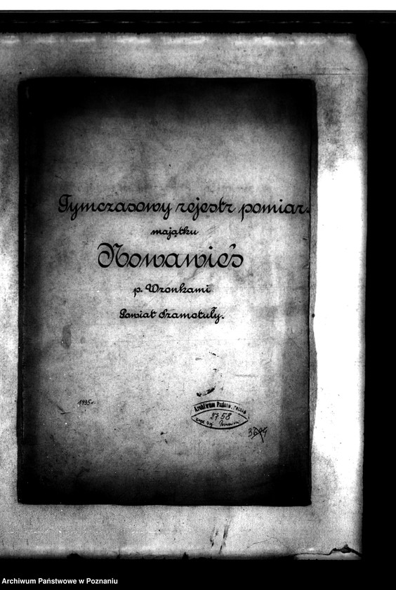 image.from.unit.number "Tymczasowy rejestr pomiarowy majątku Nowawieś powiatu szamotulskiego"