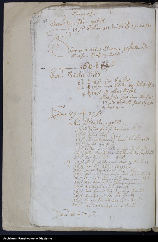 image.from.unit.number "Kirchen Rechnung des Kirchspiels Herzogswalde"