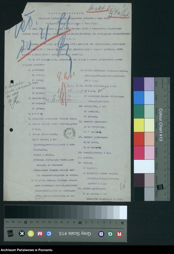 Obraz 3 z jednostki "[Stwierdzenie powierzchni zasiewów w 1921 roku]"