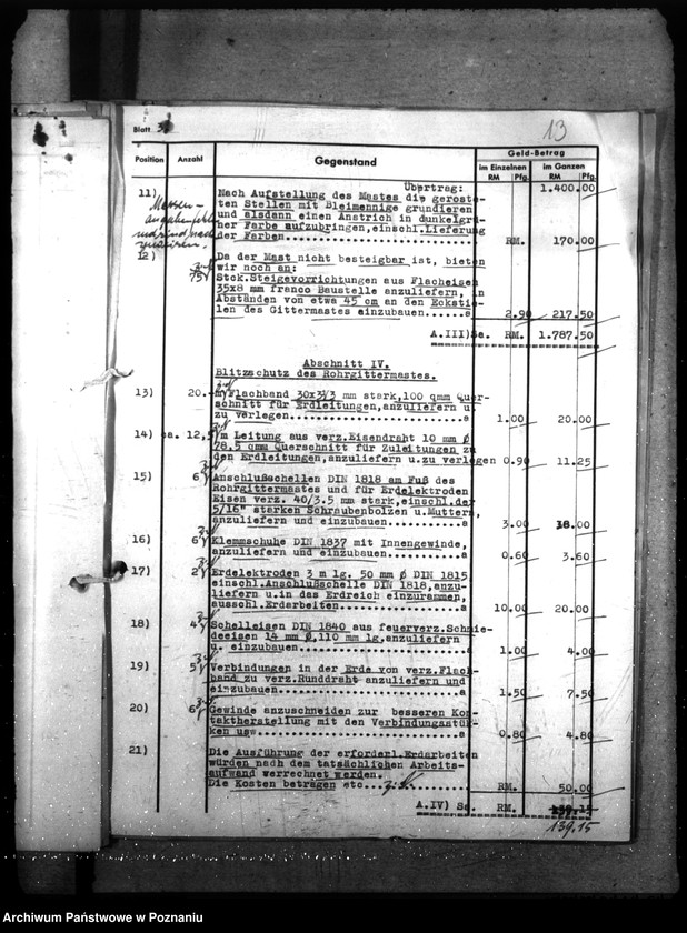 Obraz 18 z jednostki "Nachrichtenanlage - Polizeileitfunkstelle Posen, Tannenbergstr."