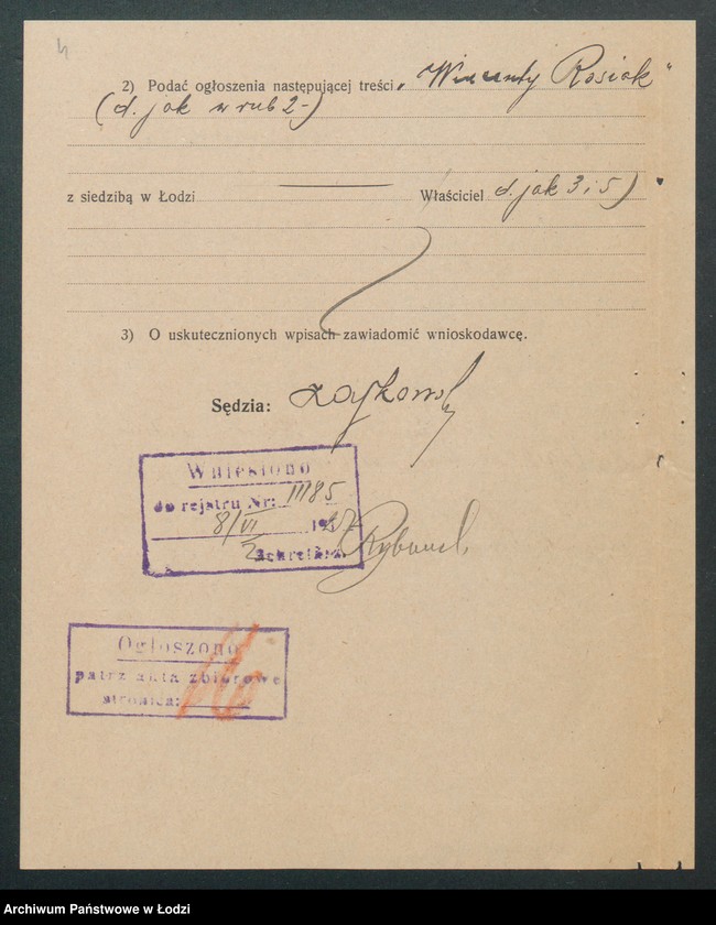 Obraz 6 z jednostki "Wincenty Rosiak- sklep spożywczy i tytoniowy"