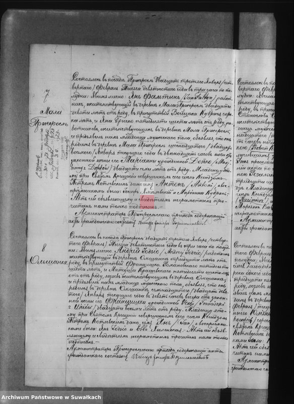 Obraz 8 z jednostki "Księga urodzeń, małżeństw, zejścia 1900 r. Przerośl"