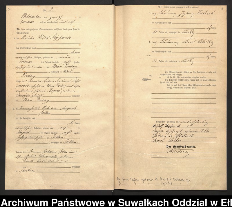 image.from.unit.number "Heirats=Haupt=Register des Königlichen Preussischen Stande-Amtes Nikolaiken Kreis Sensburg"