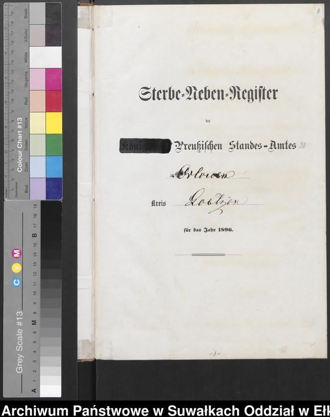 image.from.unit.number "Sterbe-Neben-Register des Preussischen Standes-Amtes Orlowen Kreis Loetzen"
