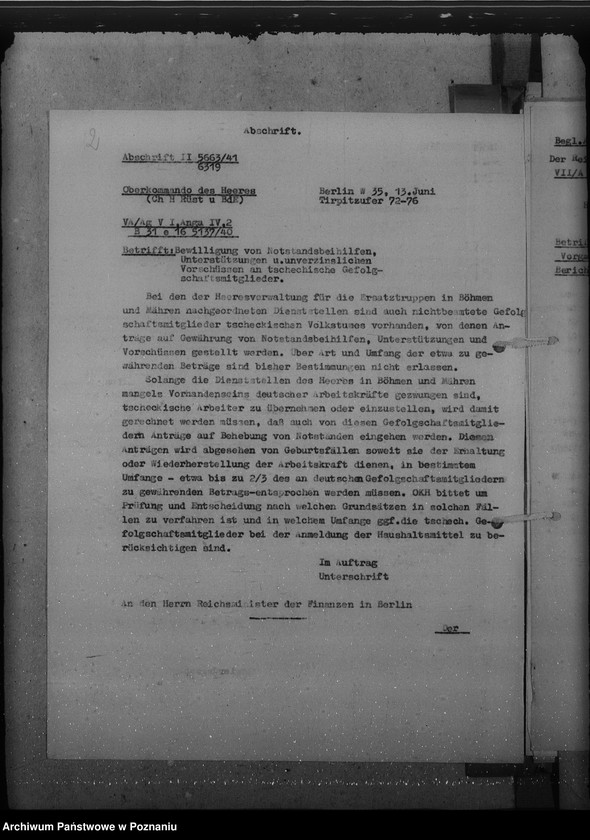 Obraz 7 z jednostki "Notstandsbeihilfen. Unterstützungen"