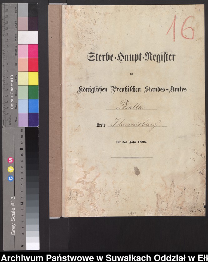 image.from.unit.number "Sterbe-Haupt-Register des Königlichen Preussischen Standes-Amtes Bialla Kreis Johannisburg"