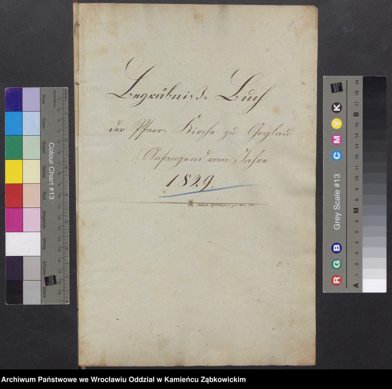 image.from.unit.number "Amtsgericht Schweidnitz Duplikat Begräbnis Buch der Pfarr-Kirche zu Goglau (katholische)"