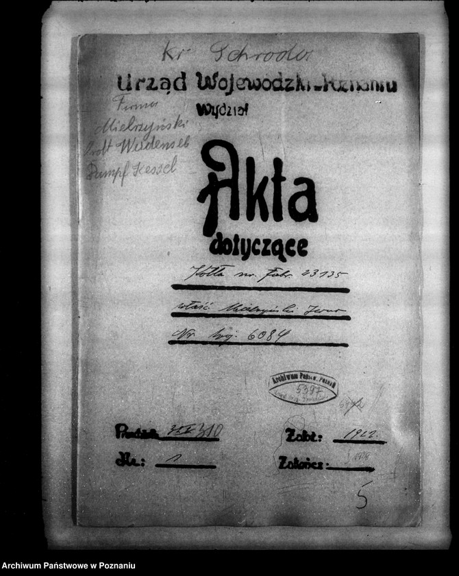 Obraz 4 z jednostki "Młyn parowy w Iwnie własność Hr. Mielżyńskiego nr woj. 6084"