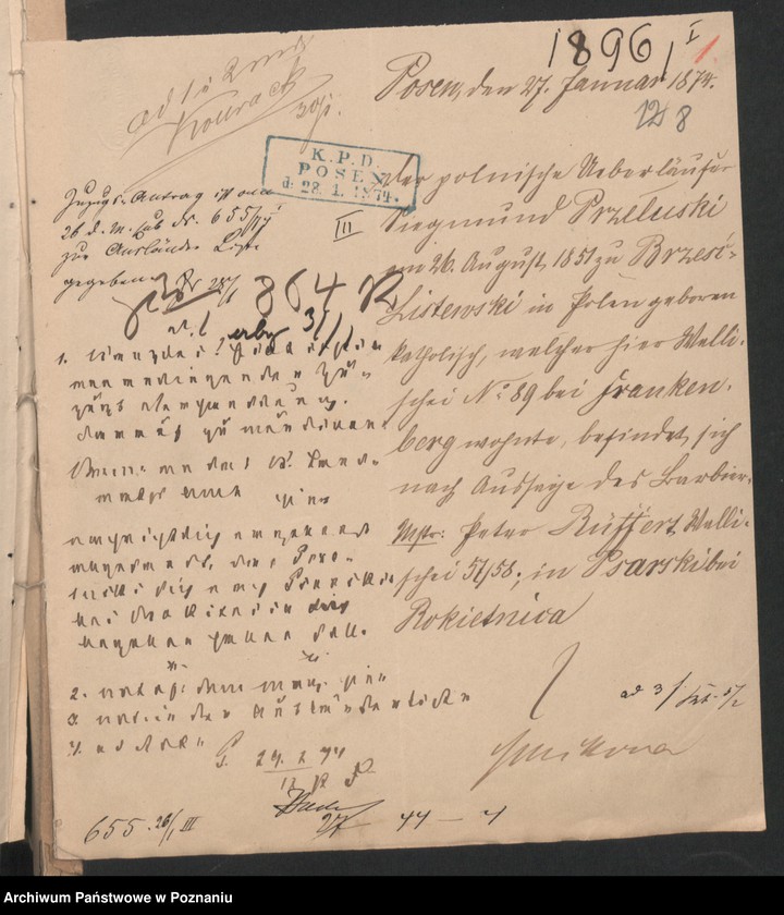 Obraz 12 z jednostki "A. betr. Überläufer Litt. A - Z"