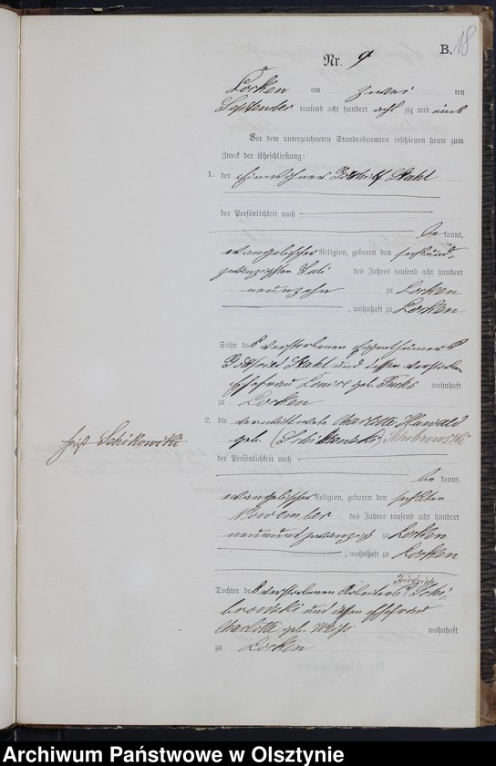 image.from.unit.number "Heiraths-Neben-Register Nr 1 - 20"