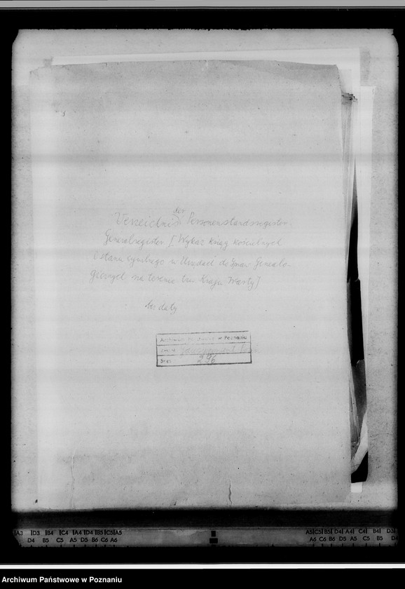 Obraz 4 z jednostki "Verzeichnis der Personenstandsregister. Generalregister. [Wykaz ksiąg kościelnych i stanu cywilnego w Urzędach do Spraw Genealogicznych na terenie tak zwanego Kraju Warty]"