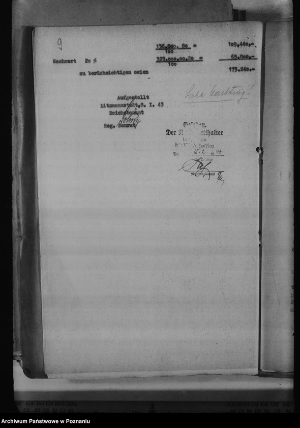 Obraz 15 z jednostki "Wertgutachten der (polnischen) beschlagnahmten Grundstücke"