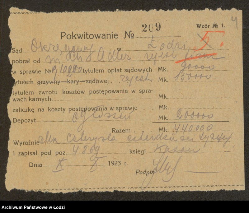 Obraz 6 z jednostki "M.Ch.Adler- handel mąką i zbożem"