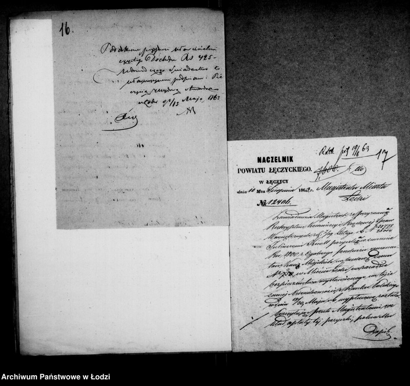 Obraz 16 z jednostki "Akta tyczące się pożyczki bankowej Juliusza Knolla"