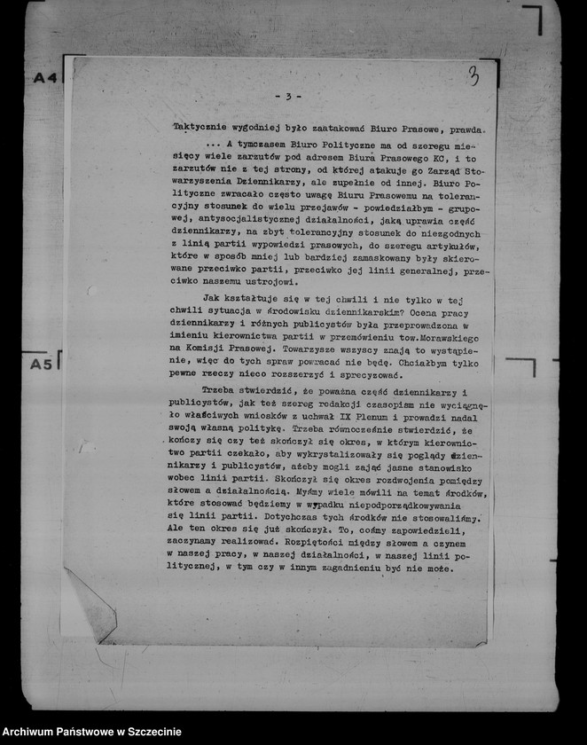 image.from.unit.number "Fragmenty przemówienia Władysława Gomułki na naradzie z dziennikarzami"