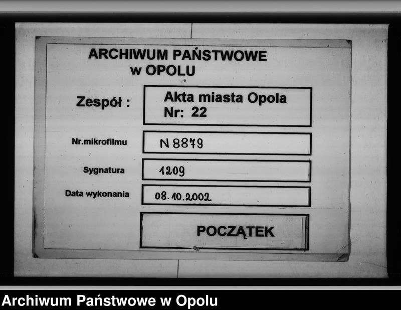 Obraz 1 z jednostki "Acta des Magistrats zu Oppeln betreffend Kgl. Preuss. Patent dass zu Verhütung der Desertion Alle und Jede welche etc."