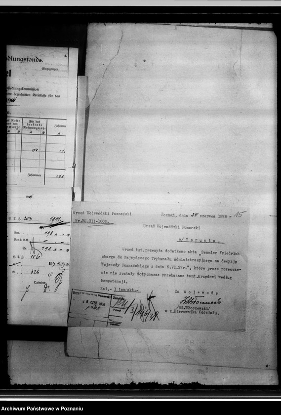 Obraz 19 z jednostki "Friedrich Semmler Skarga do Najwyższego Trybunału Administracyjnego na decyzję Wojewody Poznańskiego z dnia 5.VI.1937 r. /sprawy przewłaszczenia/"