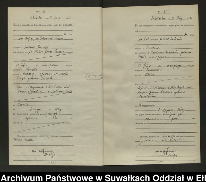 image.from.unit.number "Sterbe=Haupt=Register des Königlichen Preussischen Standes-Amtes Nikolaiken Kreis Sensburg"