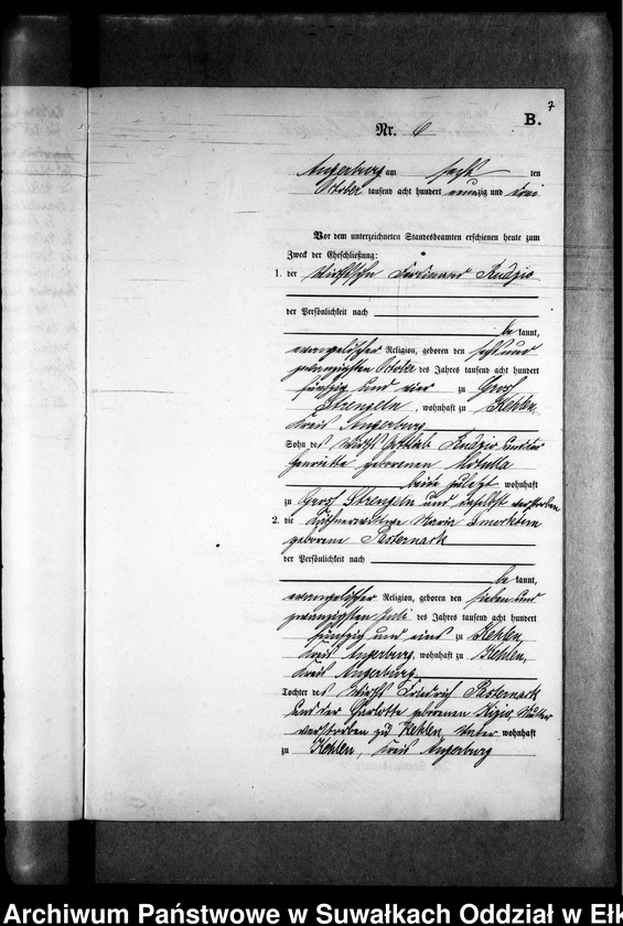 image.from.unit.number "Heiraths-Neben-Register des Preussischen Standes-Amtes Kehlen Kreis Angerburg"