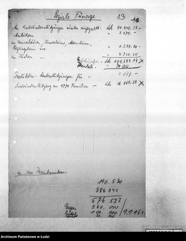 Obraz 16 z jednostki "[Sprawozdania i zestawienia statystyczne: ruch ludności, zatrudnienie, choroby zakaźne, wypadki, kontrole i inne]"