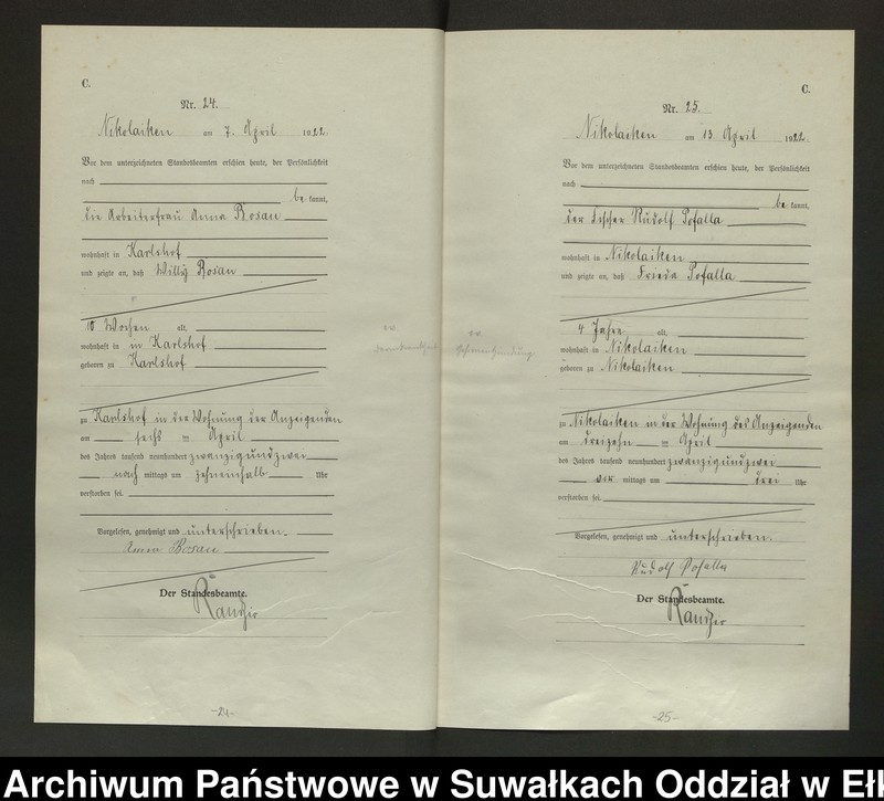 image.from.unit.number "Sterbe=Haupt=Register des Königlichen Preussischen Standes-Amtes Nikolaiken Kreis Sensburg"