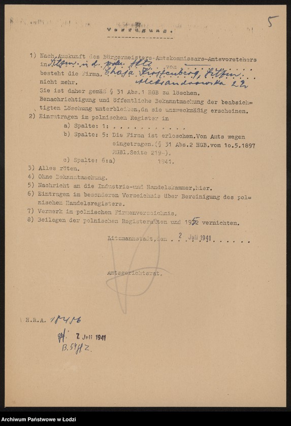 Obraz 7 z jednostki "Chaja Kirszenberg – herbaciarnia"