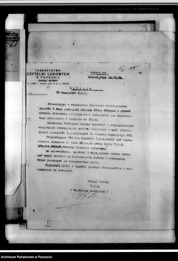 Obraz 20 z jednostki "Sprawozdania, okólniki, korespondencja"