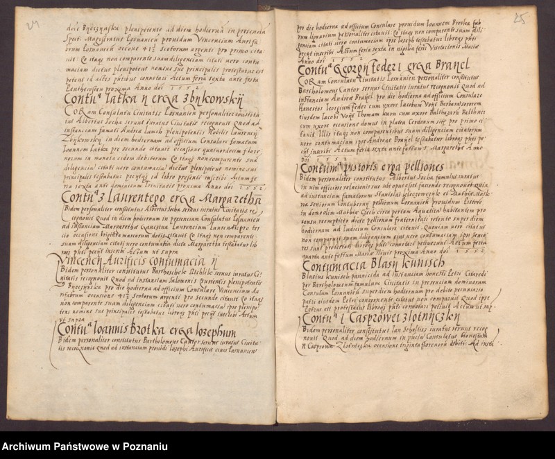 Obraz 16 z jednostki "Liber contumaciarum"