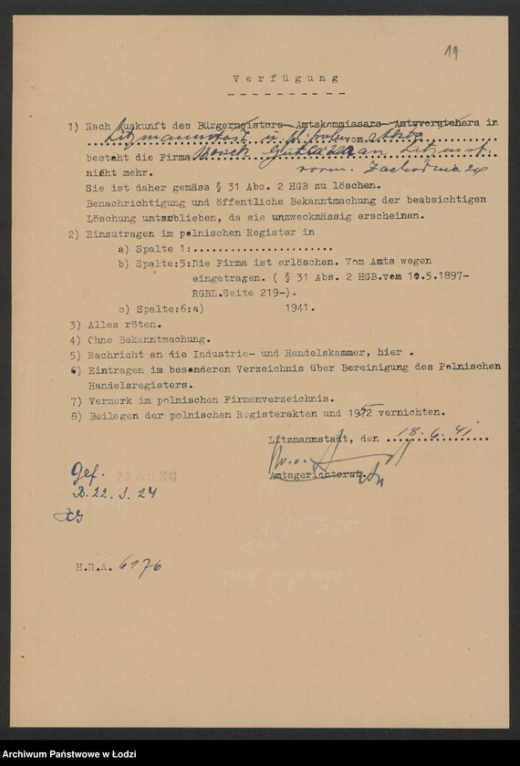 Obraz 13 z jednostki "Moszek Gutman – drobra sprzedaż manufaktury półwełnianej"