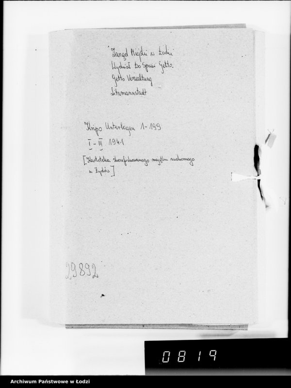 Obraz 4 z jednostki "Kripo.Unterlagen 1-199 [Kartoteka skonfiskowanego majątku ruchomego u Żydów]"