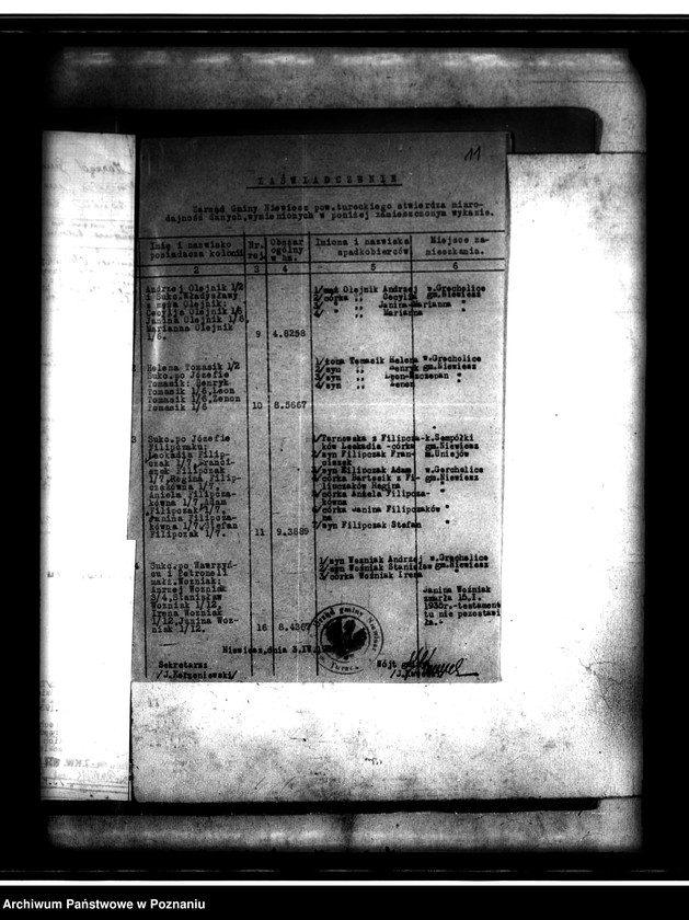 Obraz 15 z jednostki "Regulacja hipoteczna scalonych gruntów wsi Grocholice powiat turecki"