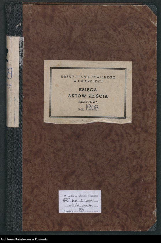 Obraz 2 z jednostki "Księga aktów zejścia miejscowa"