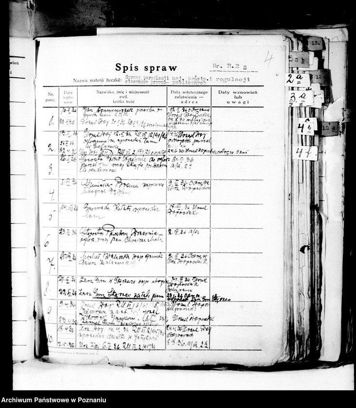 Obraz 9 z jednostki "Spisy spraw /Wydziału Rolnictwa i Reform Rolnych/"