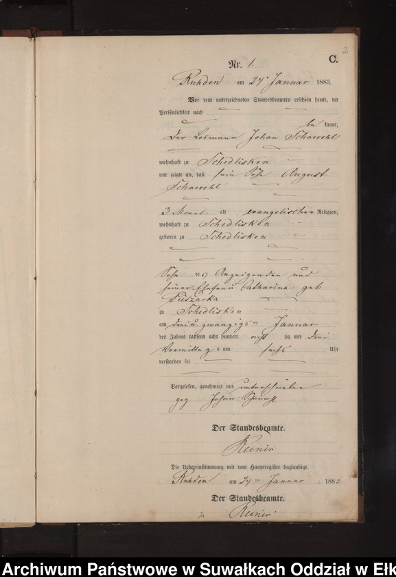 image.from.unit.number "Sterbe-Neben-Register des Preussischen Standes-Amtes Stasswinnen Kreis Loetzen"