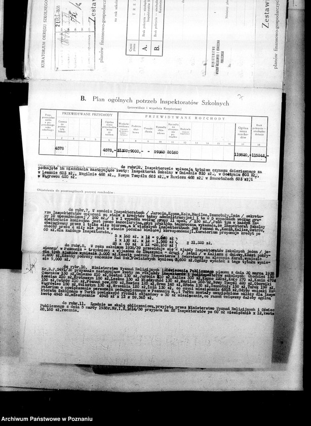 Obraz 11 z jednostki "Budżet na rok 1938/39 - szkolnictwa powszechnego"