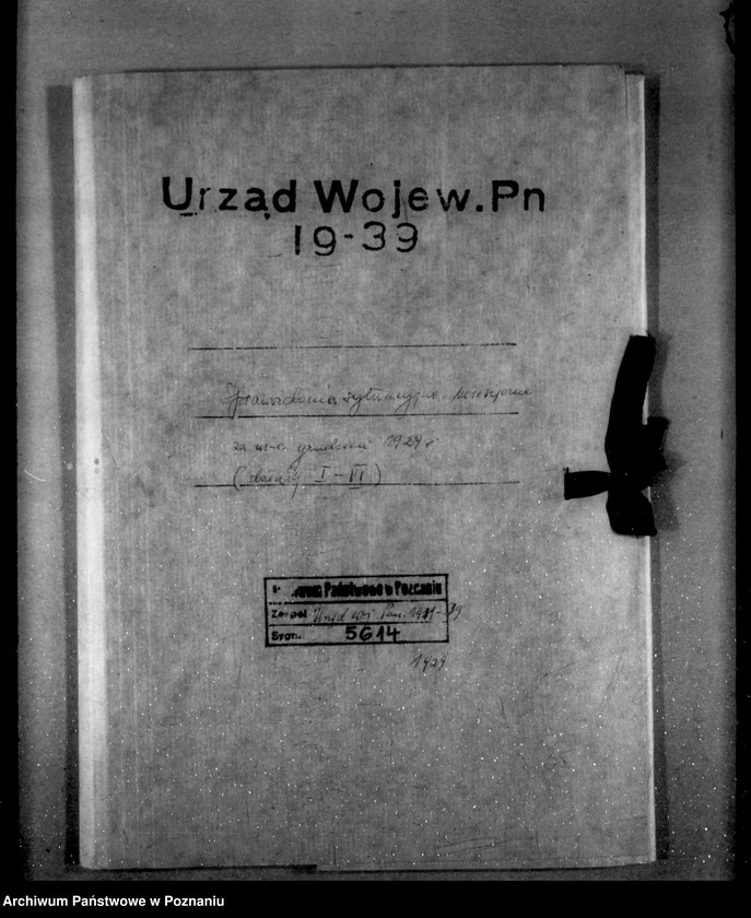 Obraz 4 z jednostki "Sprawozdanie sytuacyjne miesięczne za miesiąc grudzień 1929 r. działy I-IV"